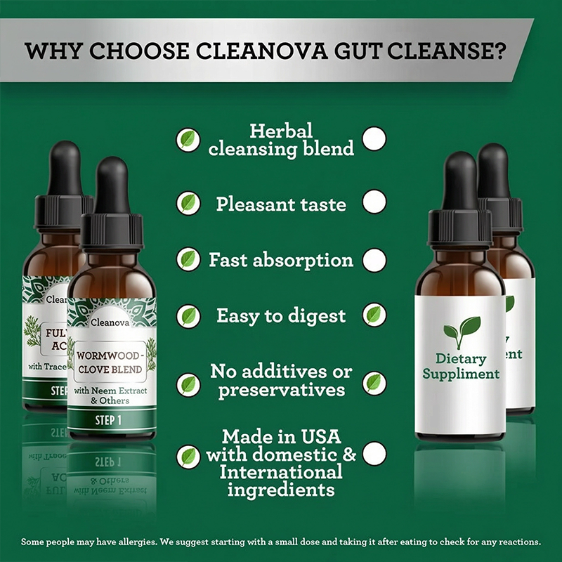 Cleanova GutCleanse: The 2-Step Herbal Cleanse System