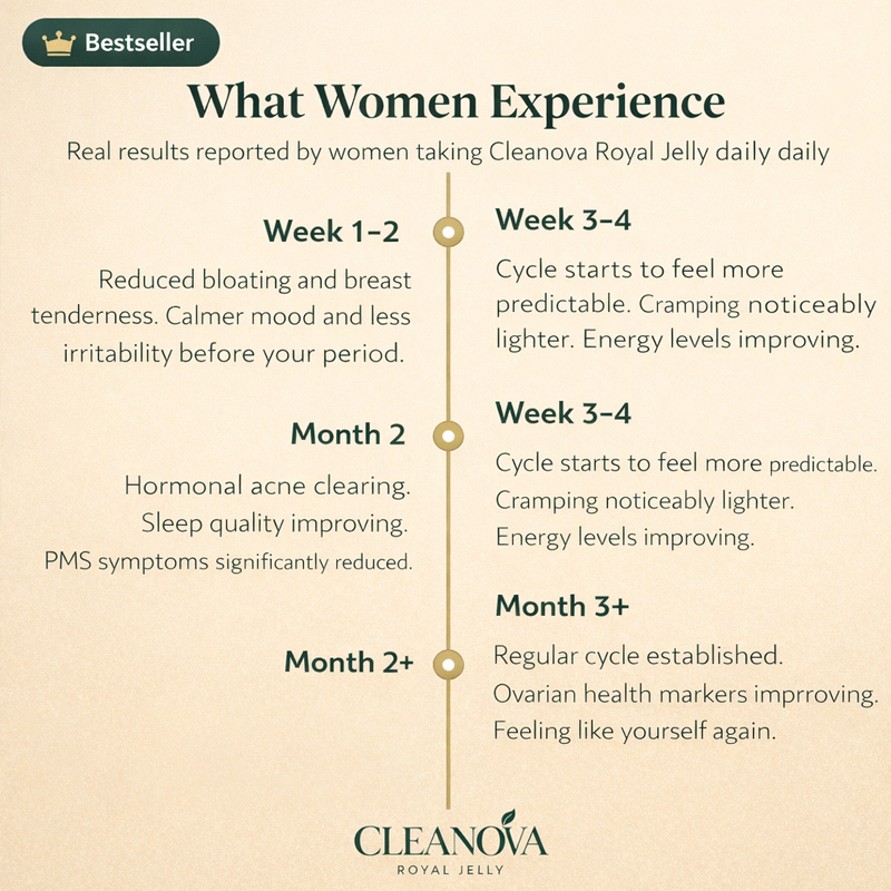 Cleanova® Royal Jelly 2500mg — Women's Reproductive Health Formula