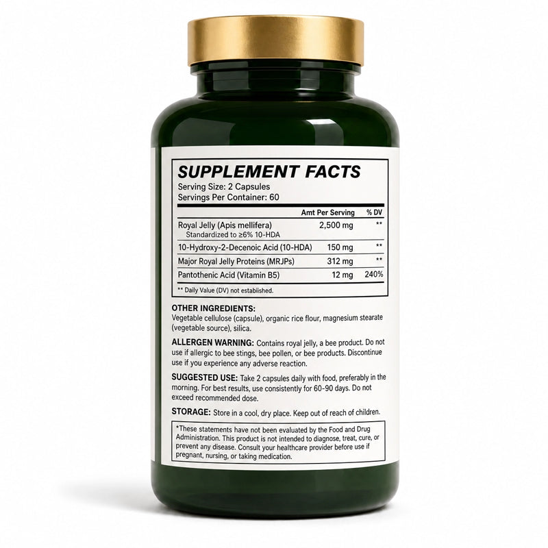 Cleanova® Royal Jelly 2500mg — Women's Reproductive Health Formula