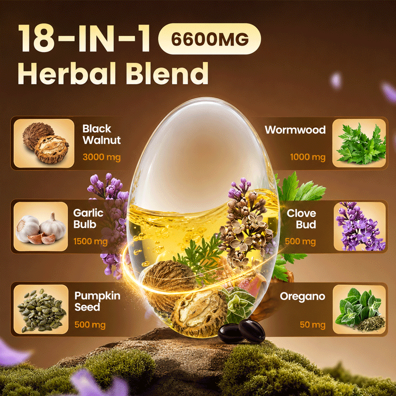 Cleanova® Wormwood Black Walnut 18-in-1 Herbal Blend