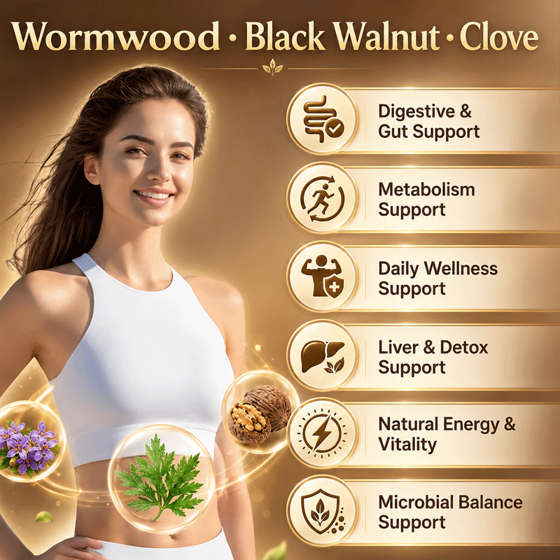 Cleanova® Wormwood Black Walnut 18-in-1 Herbal Blend